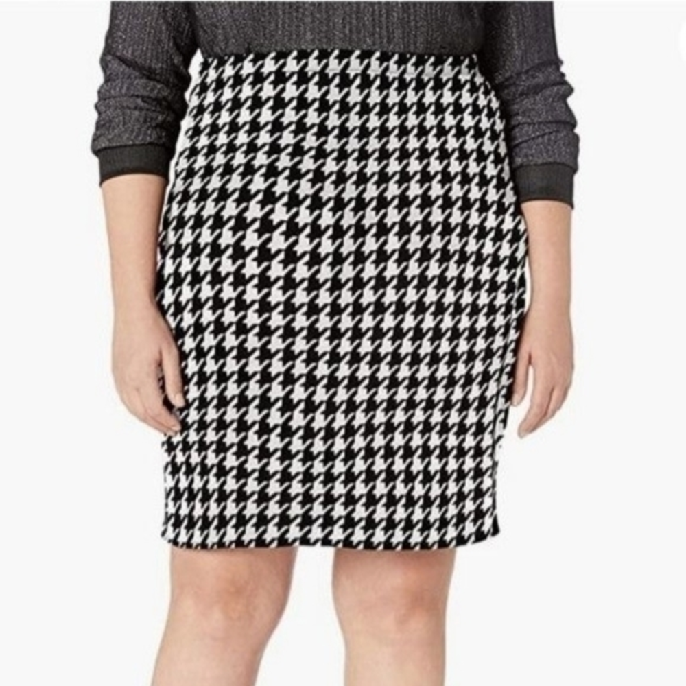 Star Vixen Houndstooth Pencil Skirt Small‎